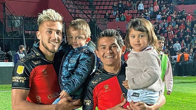 El festejo íntimo de los jugadores de Colón con sus familias