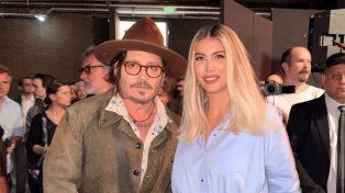 Wanda Nara y Johnny Depp coincidieron en los estudios de Telefe