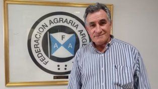 El presidente de Federación Agraria, Carlos Achetoni
