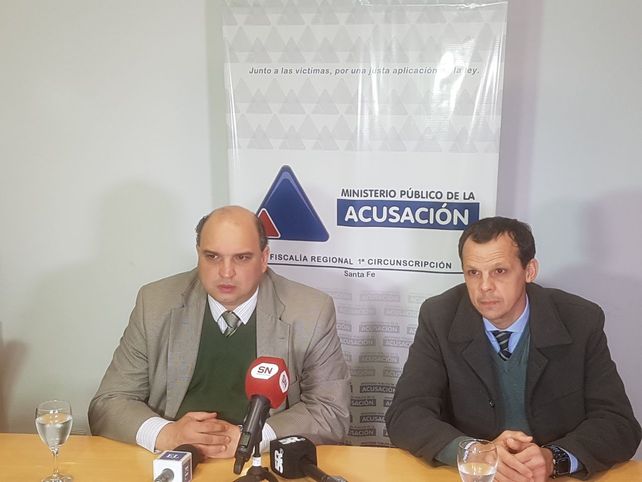 En Fiscalía. Esta mañana el fiscal brindó detalles de la investigación.&nbsp;