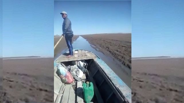 La Laguna Grande de Victoria se convirtió en un hilo de agua