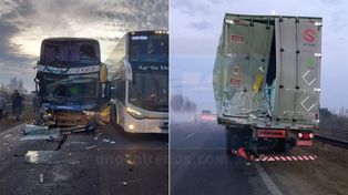 Tremendo choque múltiple en el puente Zárate-Brazo Largo