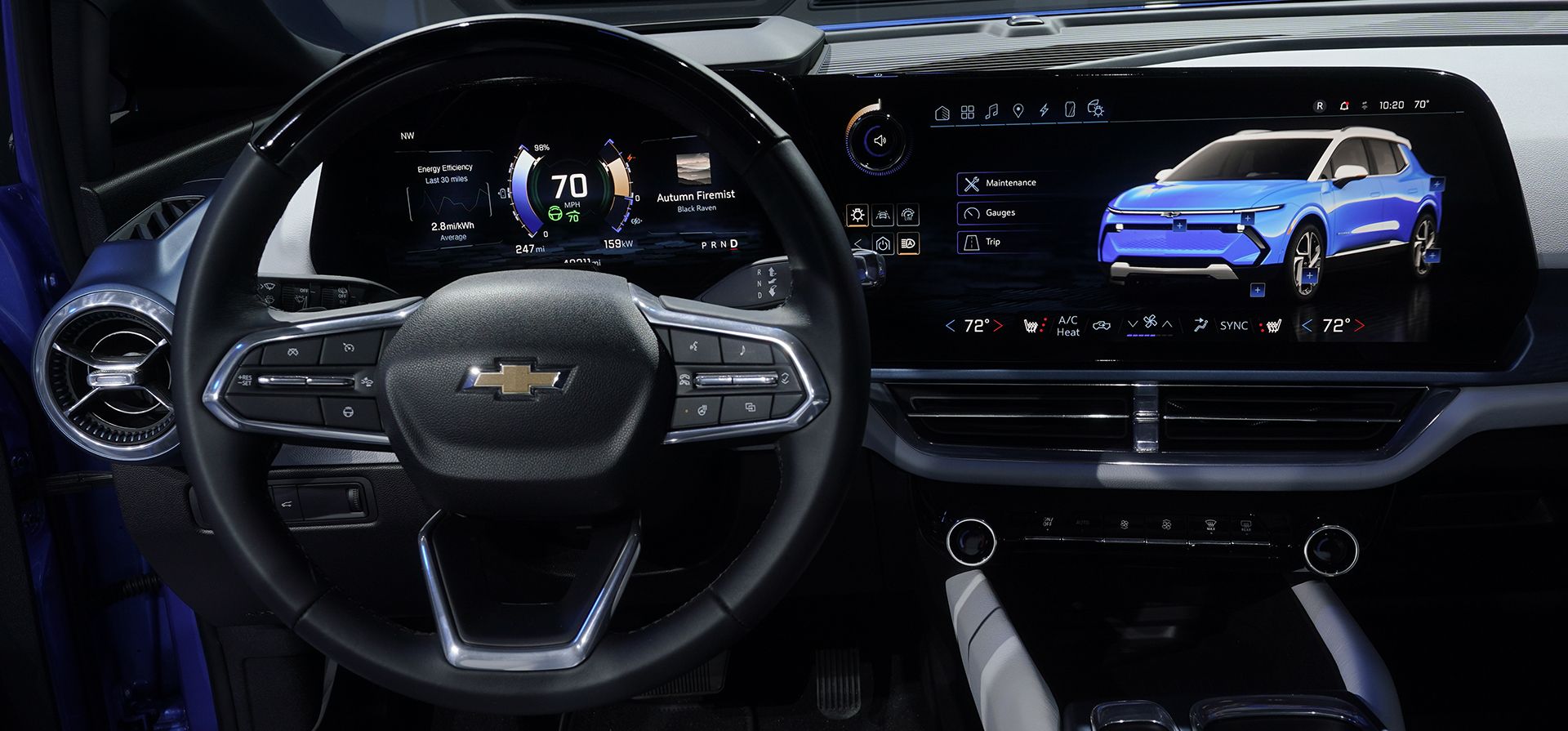 Un Chevrolet Equinox EV 3LT 2024 es exhibido en Warren, Michigan, el 30 de agosto de 2022. General Motors se prepara para lanzar un vehículo eléctrico Chevy Equinox de $30,000 en la parte más popular del mercado automotriz de EE. UU.