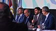 Pullaro junto al ministro Francos en su visita a Santa Fe.