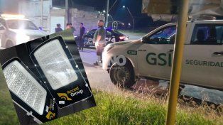 Parque Garay: el municipio detectó el robo de luminarias y las recuperó