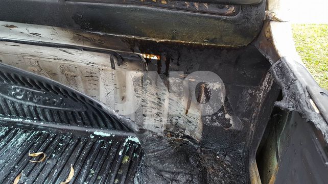 Registran a un quemacoches en acción en barrio Candiotti