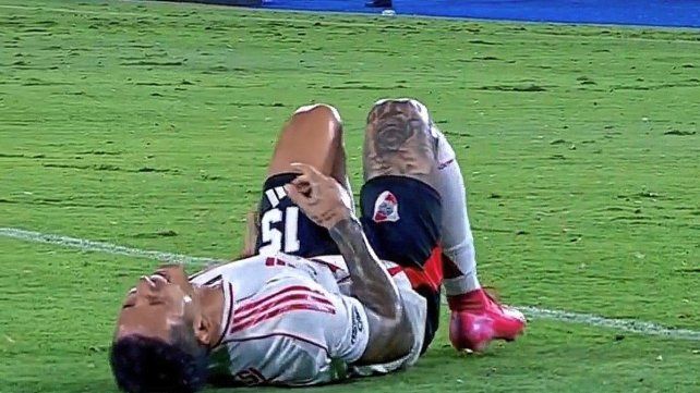 Sebastián Driussi sufrió una lesión muscular y será baja en los próximos partidos que jugará River.