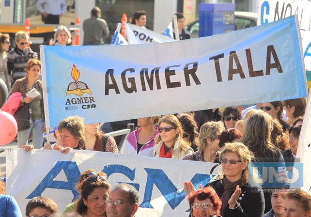 Nueva negociación. Docentes entrerrianos habían obtenido un aumento que se ubicó en el 37%. Foto UNO/Juan Ignacio Pereira