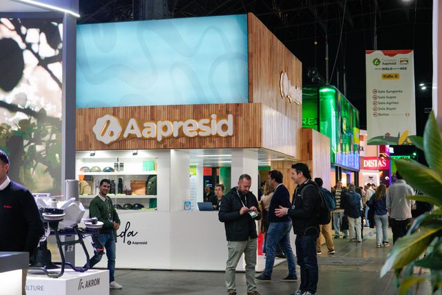 Una vista del stand de Aapresid durante la &uacute;ltima jornada