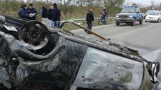 Impresionante accidente en la ruta 6 en Esperanza