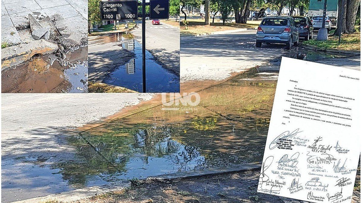 Bº Candioti Sur: vecinos alertan sobre una pérdida de agua que lleva ...