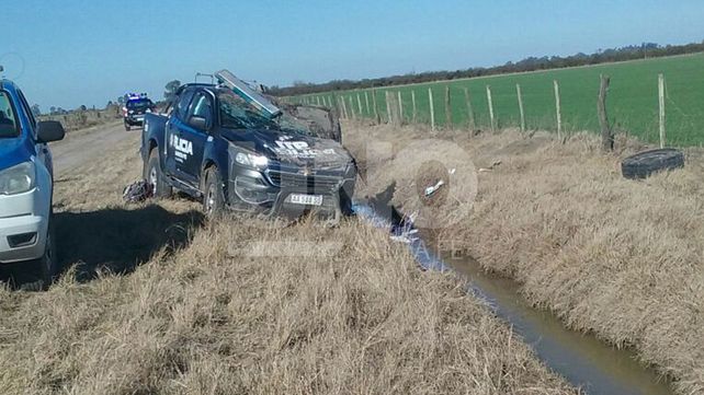 Una suboficial de la policía, en estado delicado, tras protagonizar un fuerte accidente
