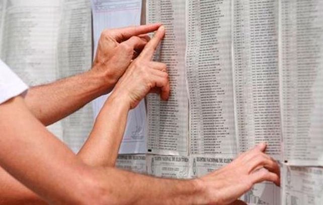 Se puede consultar el padrón electoral 2017 para conocer dónde se vota en las Paso del domingo