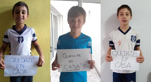 Cuarentena: los chicos de Off Side practican en sus casas