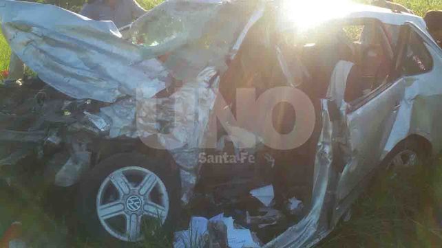 Fallecieron tres integrantes de una familia en un choque frontal sobre la ruta nº11