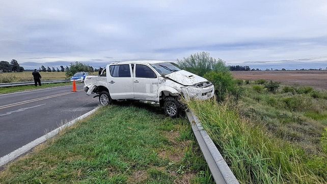 La camioneta quedó abandonada con marihuana en la ruta