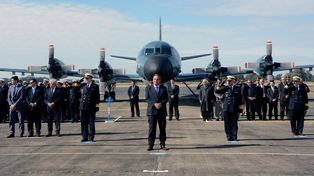 En su centenario, la Aviación Naval recordó el ataque al Sheffield en Malvinas