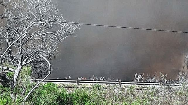 Brazo Largo: por el humo hay problemas con el tránsito