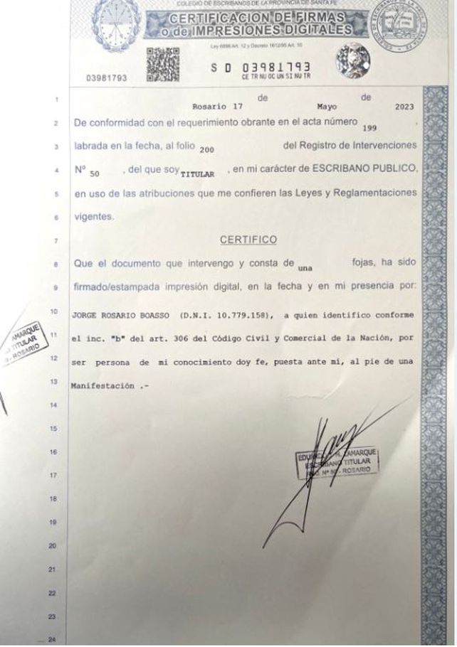 Boasso anunció que renuncia a sus fueros si resulta elegido senador