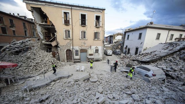 Las estremecedoras imágenes del sismo que sacudió a Italia