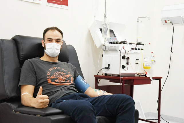 Gerardo Felchen (35) es el primer paciente recuperado de Covid 19 del sur santafesino que donó plasma en el hospital Dr Gutierrez de Venado Tuerto&nbsp;