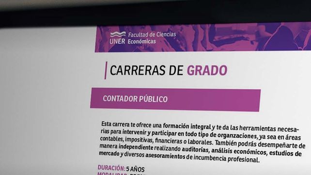 La Facultad de Ciencias Económicas de la UNER continúa con sus preinscripciones 100% online para carreras 2021.