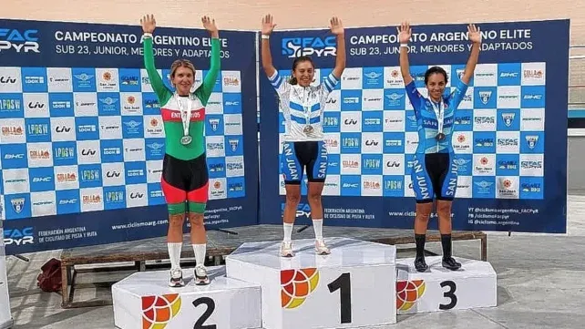 Yanina Acosta y otro podio en el ciclismo nacional.