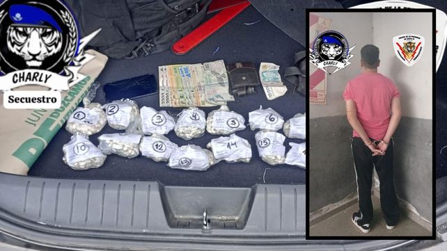 Rosario: cayó preso un ciclista con 1806 dosis de cocaína Rosario: cayó preso un ciclista con 1806 dosis de cocaína