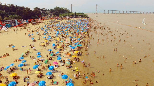 La Florida, playa del norte de Rosario. 