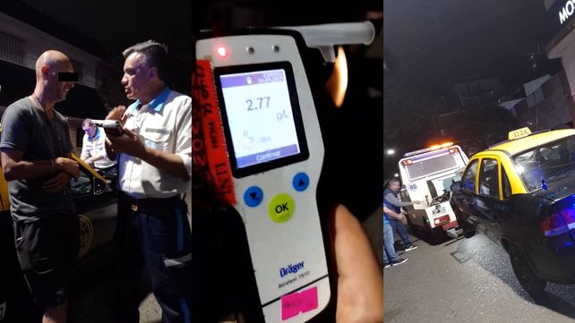 El taxista fue examinado este sábado en Avellaneda y Almafuerte.
