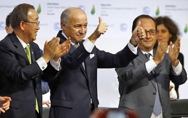Festejo. El canciller francés
