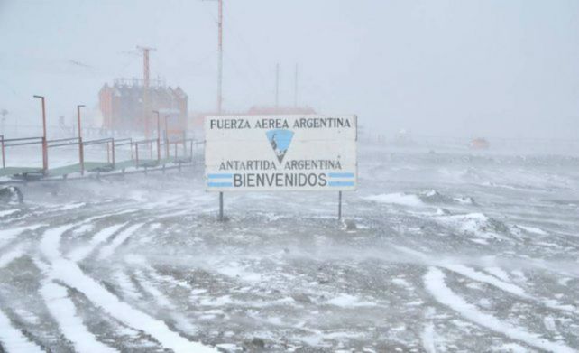La base en el continente blanco registró temperaturas gélidas.