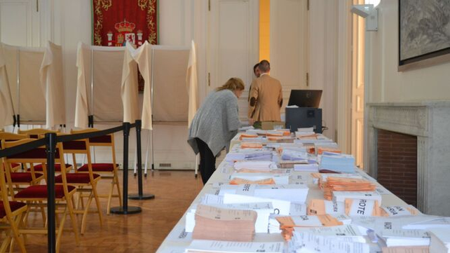 EL voto en la embajada española en Buenos Aires.