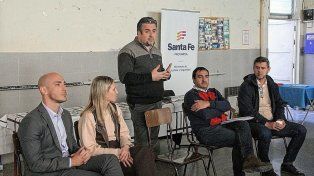 El ministro Pablo Cococcioni, durante el anuncio de la nueva estación policial.&nbsp;