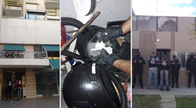 Los allanamientos realizados en Rosario y Reconquista