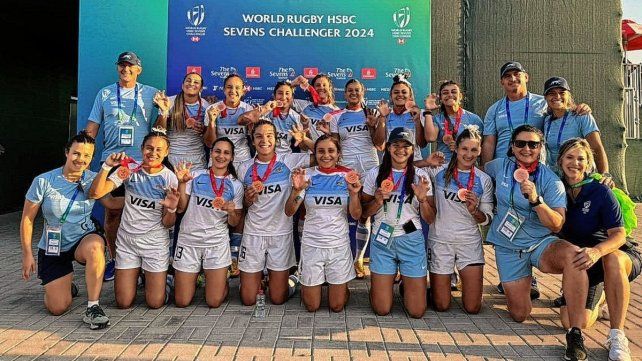 Las Yaguaretés alcanzaron una histórica medalla de bronce en el Seven de Dubai.