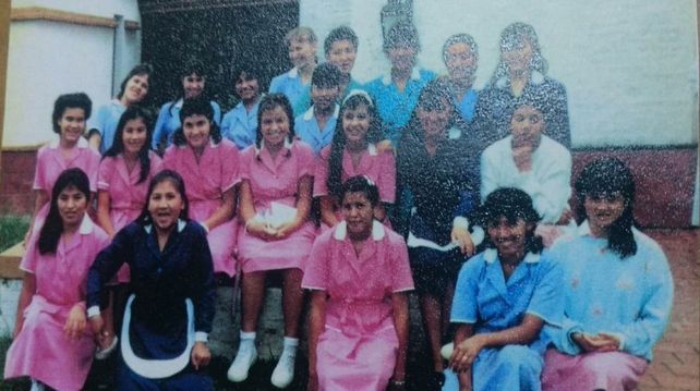 Educadas para servir. Los institutos preparaban jóvenes como domésticas para trabajar en la institución.