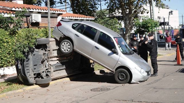 La increible imagen que dejó el accidente en la zona norte