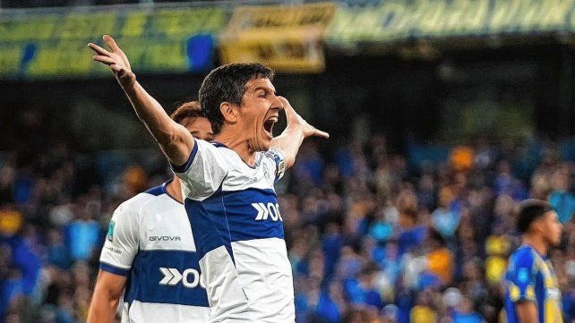 Nacho Fernández marcó el primer gol de Gimnasia ante Central.