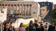Las imágenes del festejo del Día de la Bandera en el Monumento