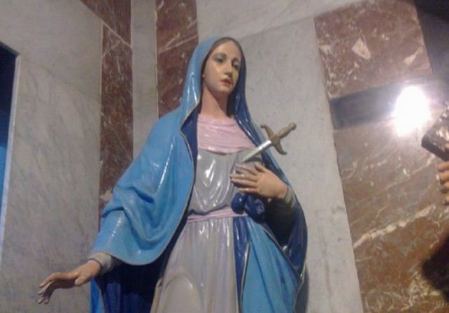 Conmoción en San Luis por el milagro de una Virgen que llora