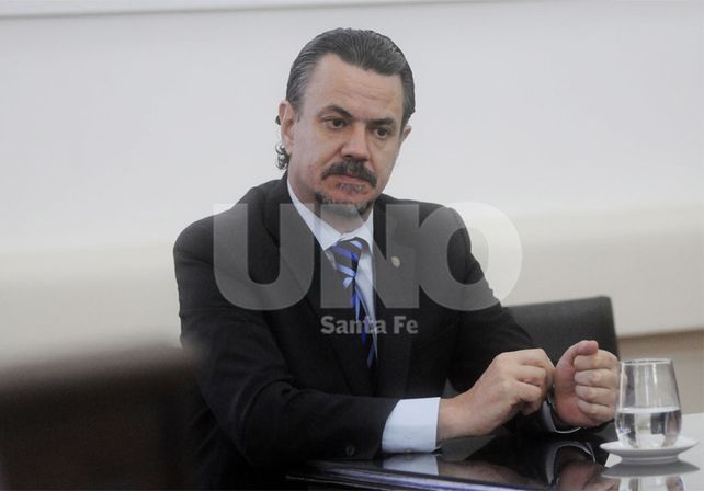 Categórico. Galassi dijo que el gobierno no reintegrará ganancias porque corresponde a Nación / Foto: Manuel Testi - Uno Santa Fe