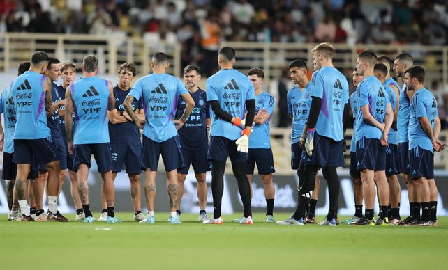 La selección nacional lleva adelante una práctica a puertas abiertas.&nbsp;