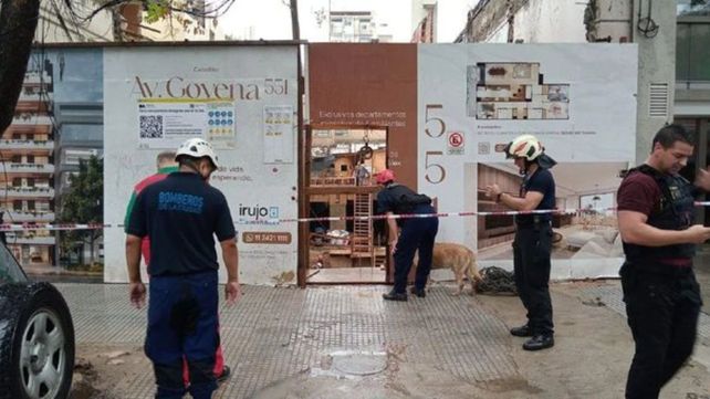 Derrumbe en una obra en Caballito: hay dos muertos