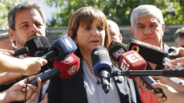 La ministra de Seguridad Patricia Bullrich le respondió al líder de Camioneros Pablo Moyano.&nbsp;