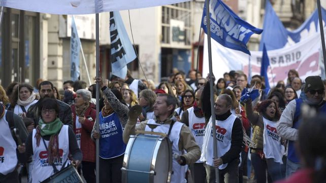 El reflejo del paro nacional en Rosario