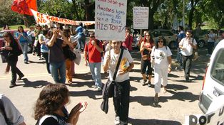 Los profesores santafesinos se manifestaron contra la reforma del secundario