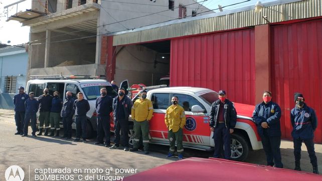 Incendios: bomberos entrerrianos partieron rumbo a Córdoba
