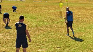 Carlos Quintana realizó este miércoles su primer entrenamiento como refuerzo de Rosario Central.