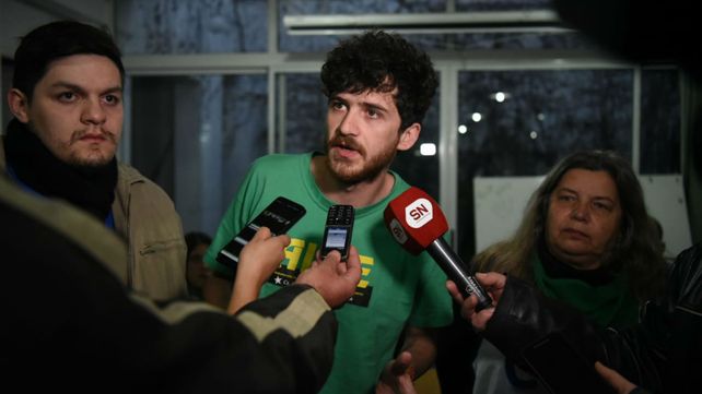 Los estudiantes de la FUR dieron su apoyo a la lucha docente.